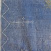 Tapis Sabra en fibres naturelles végétales d'aloé bleu et motifs colorés