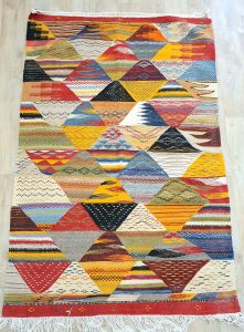 Authentic berber moroccan kelim carpet