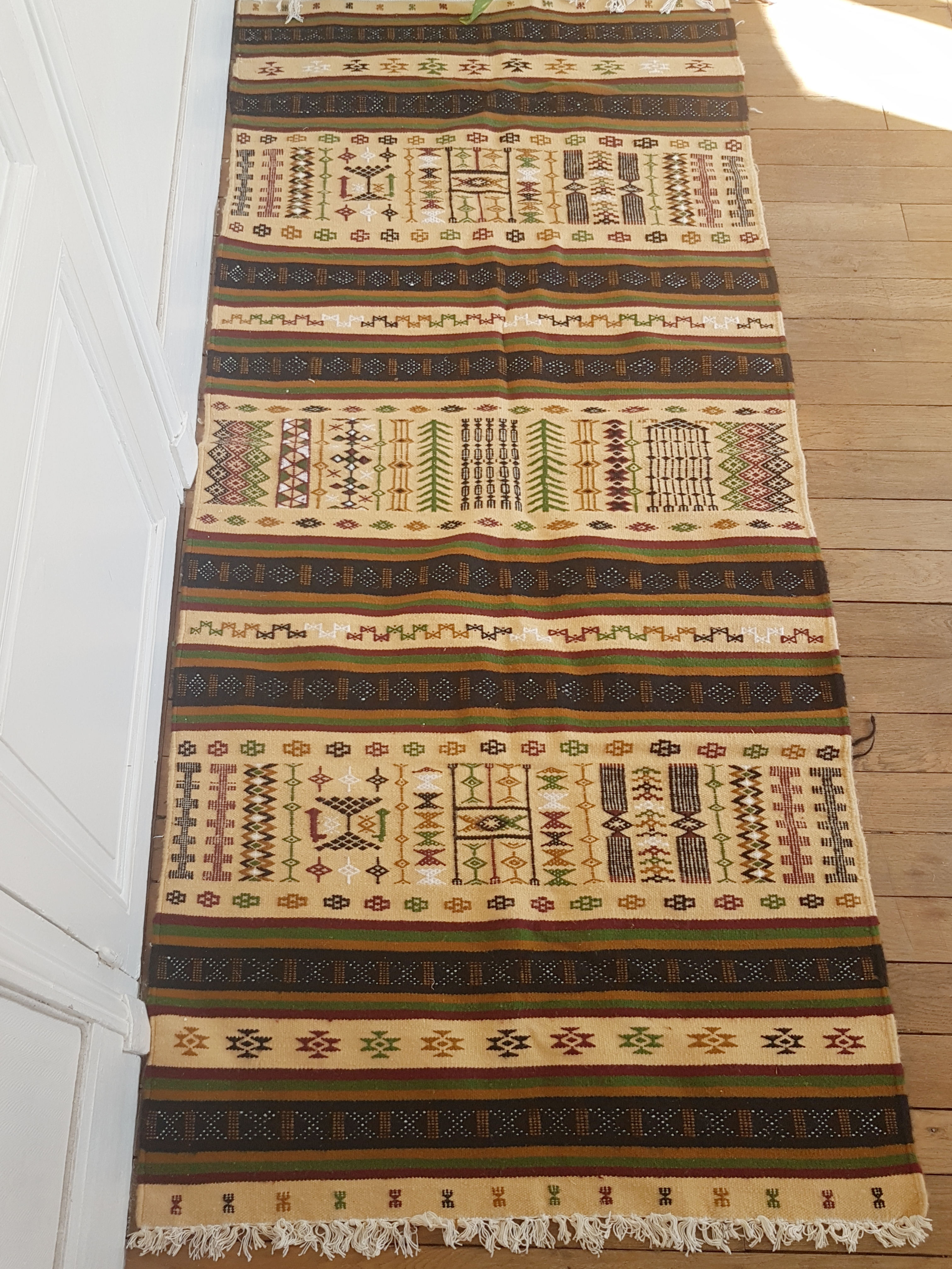 handmade kelim rug from Algeria