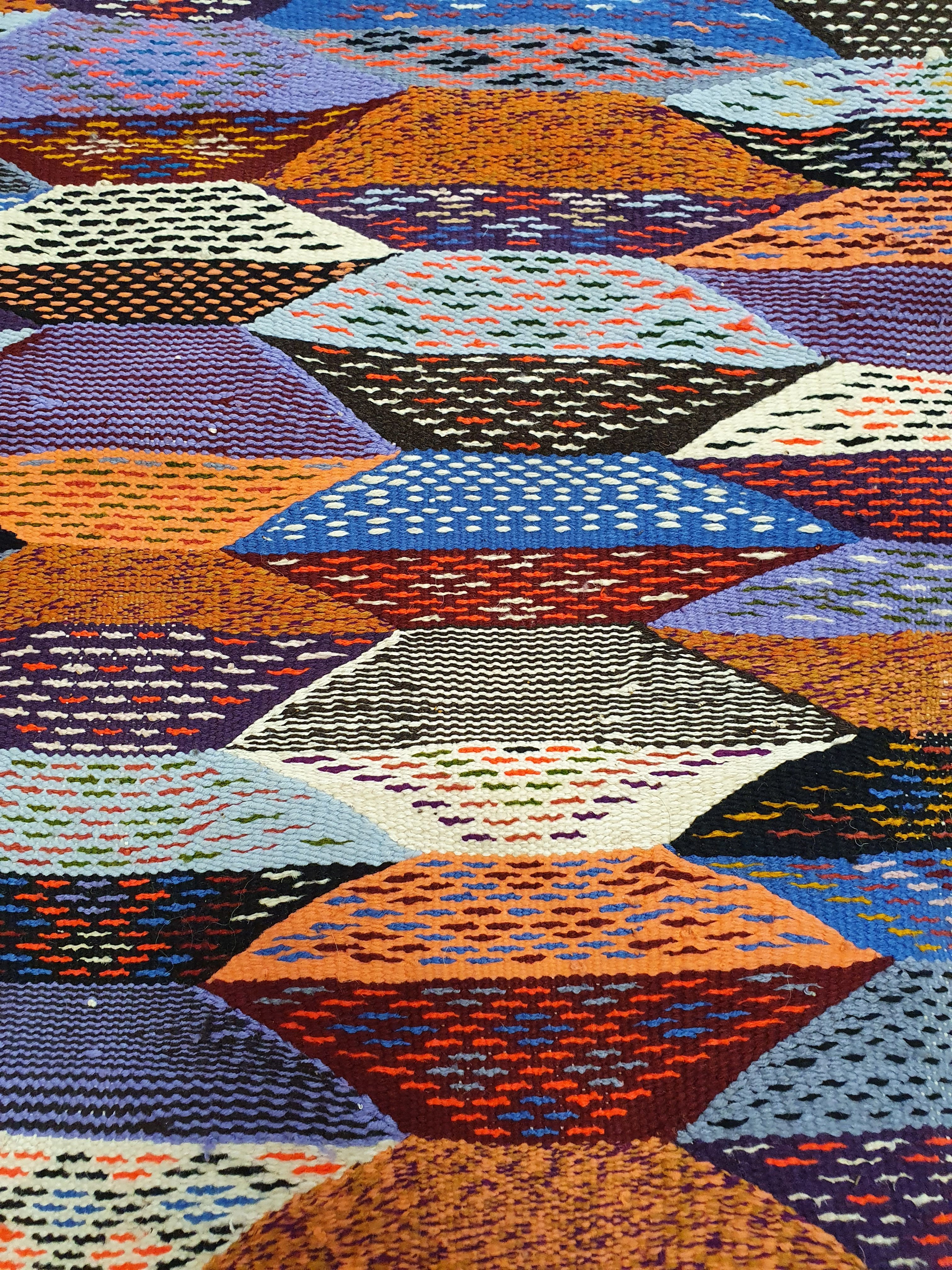 tapis kilim multicolore