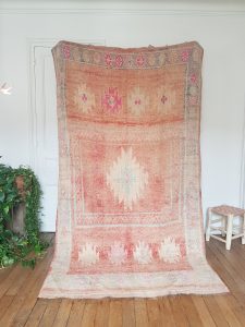 Moroccan vintage wool rug