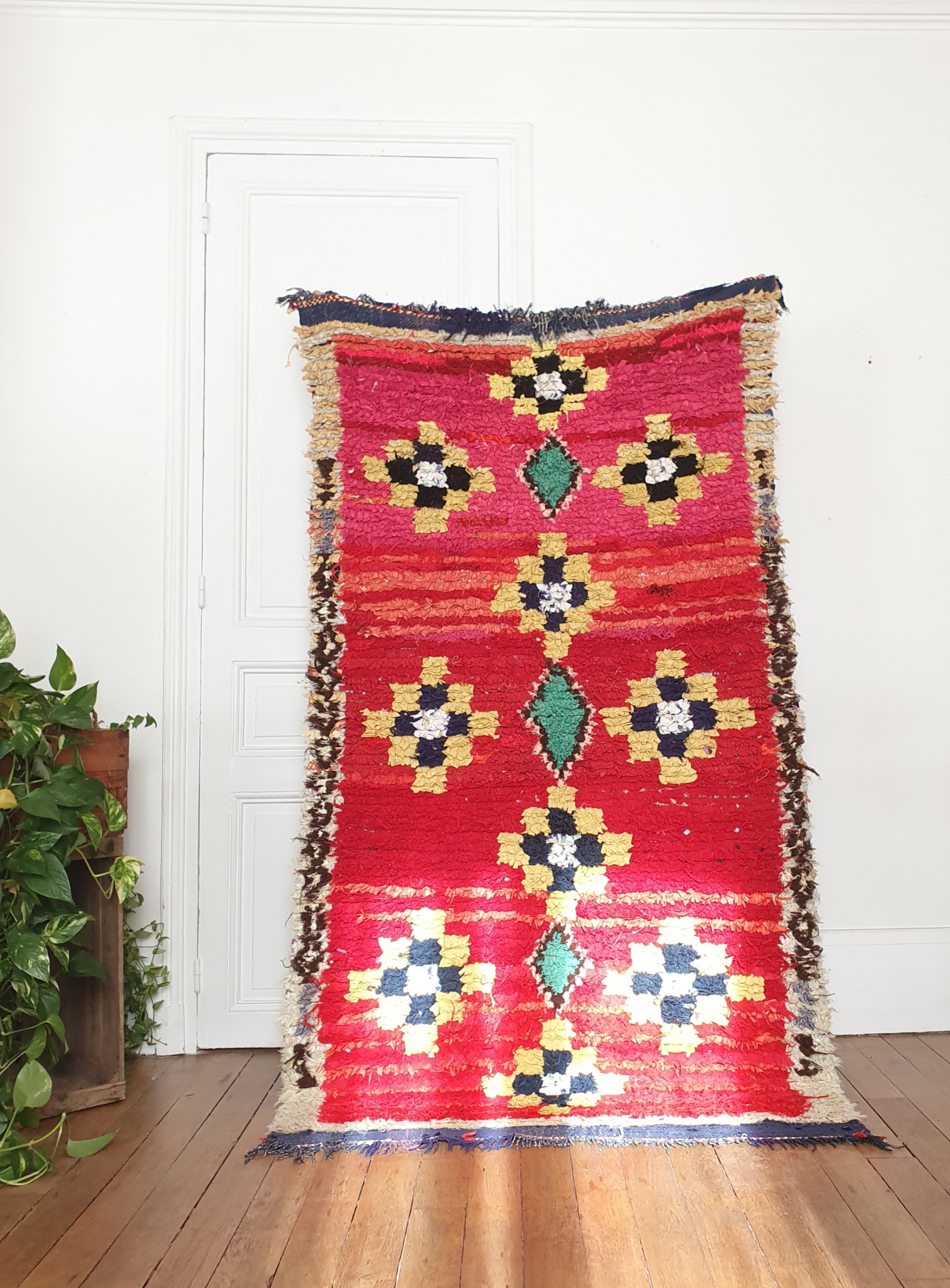 moroccan Boucherouite rug