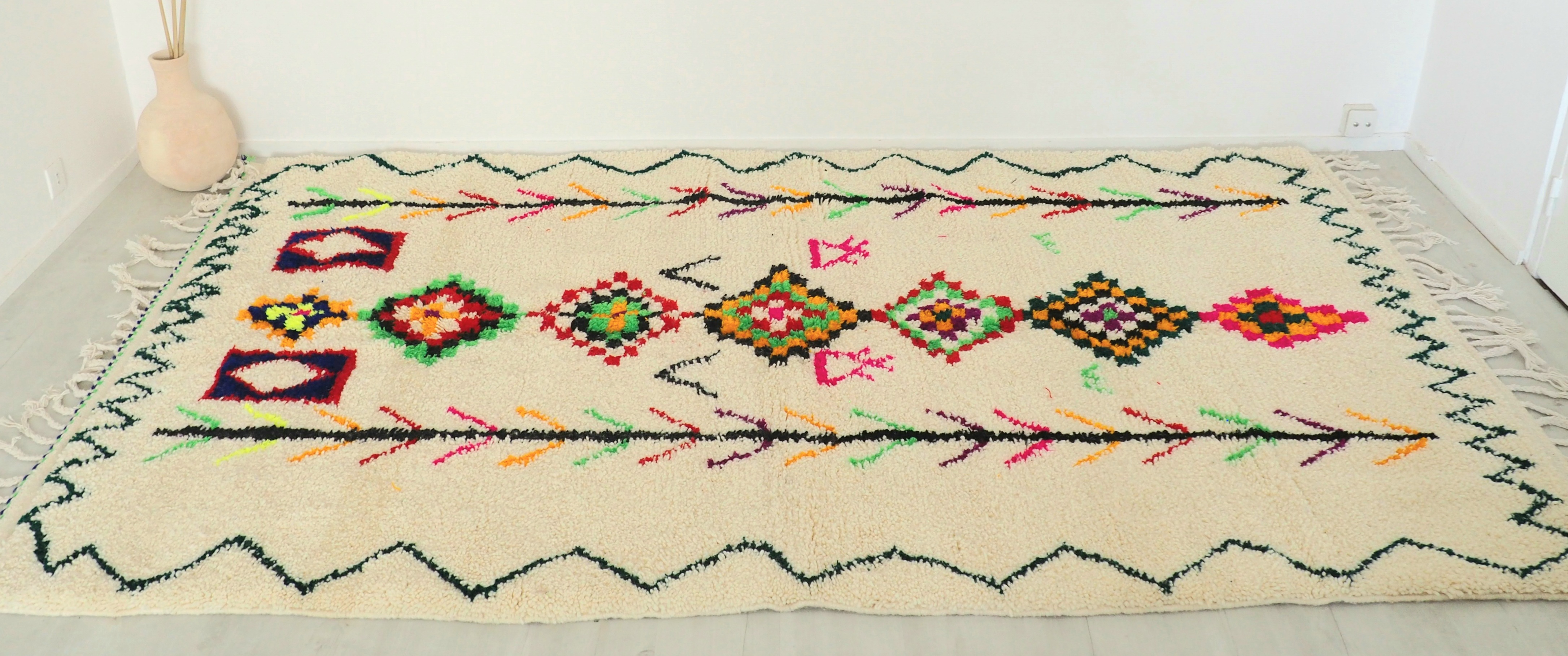 authentic berber Moroccan wool rug