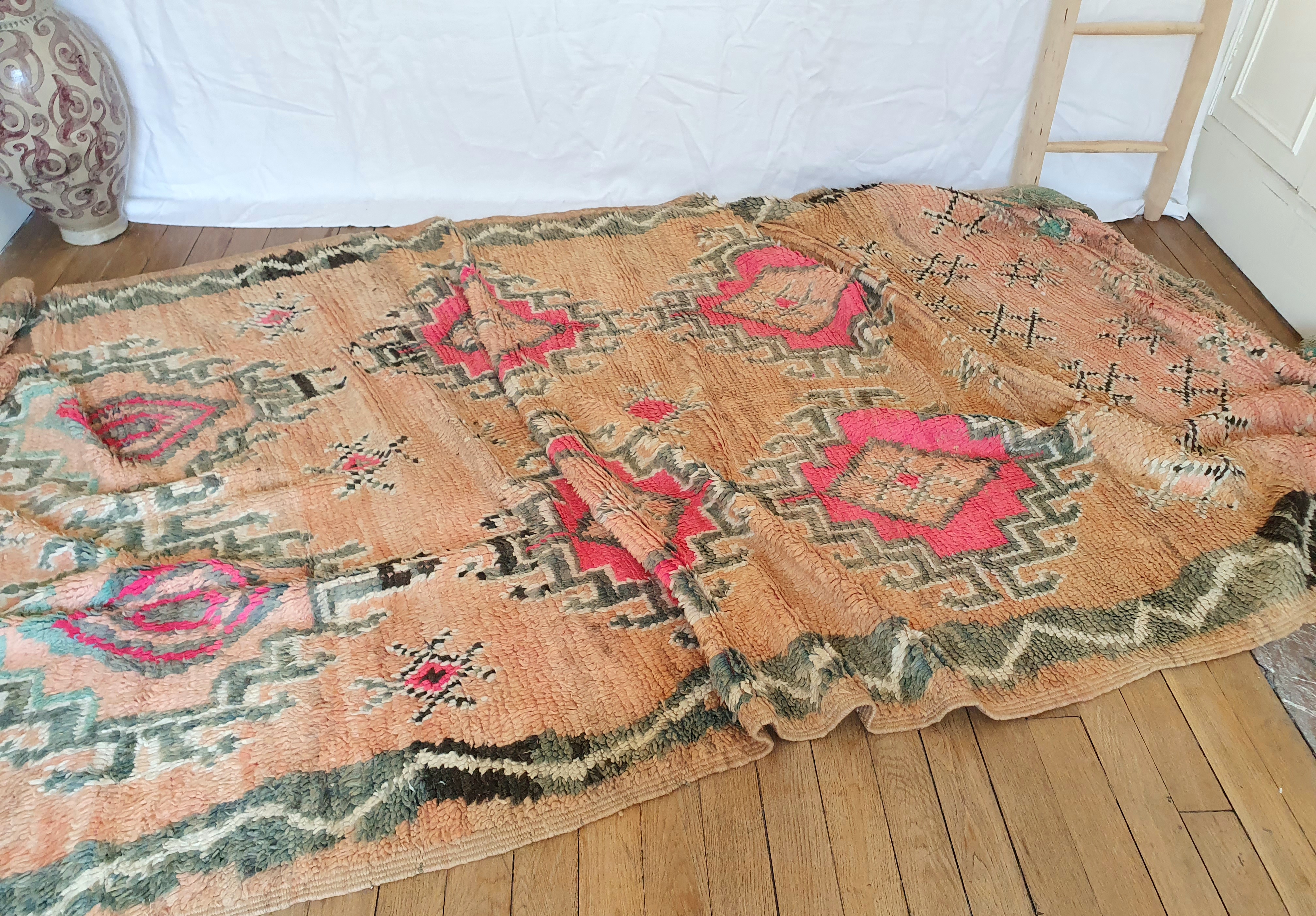 Vrai tapis berbère marocain ancien