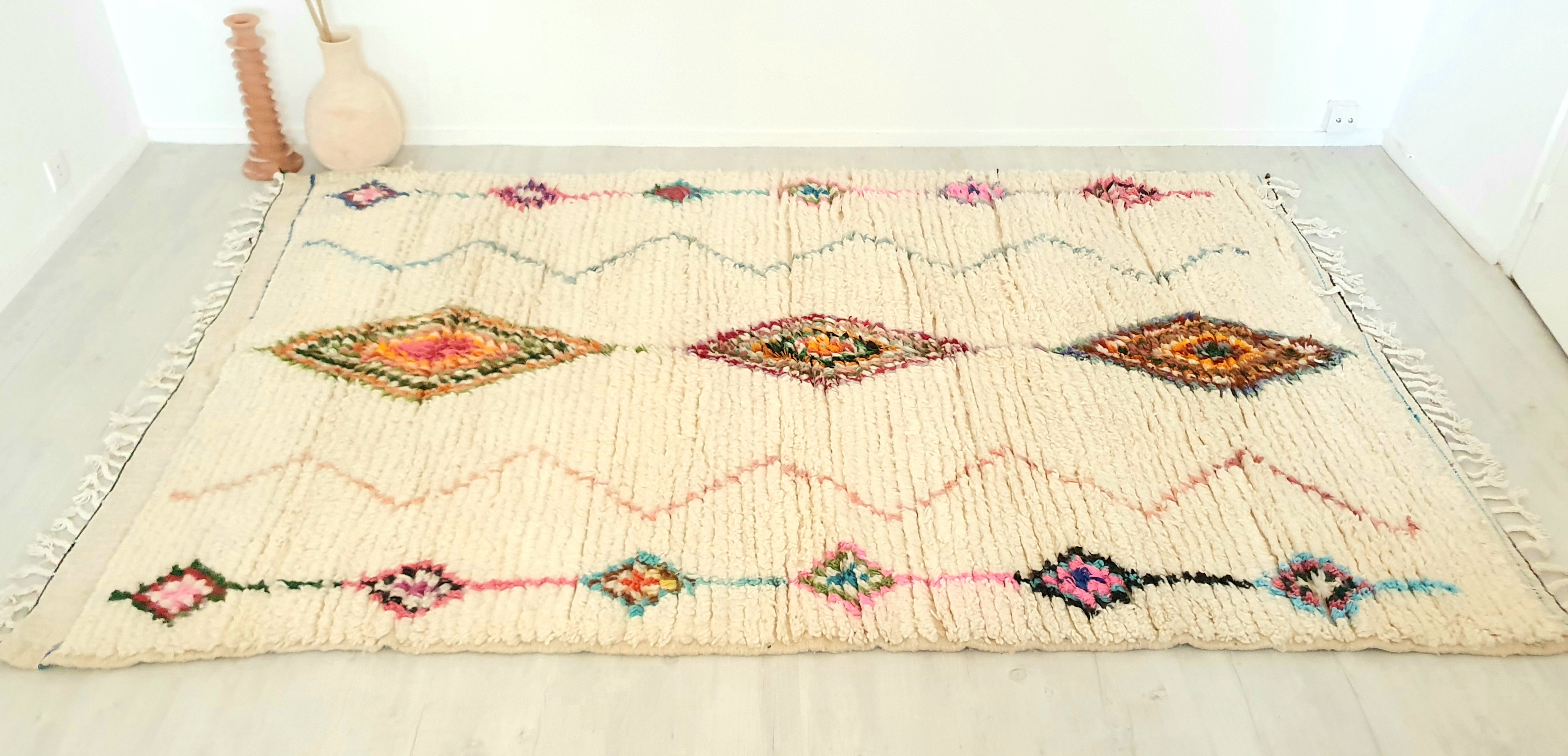 Authentic berber moroccan wool carpet