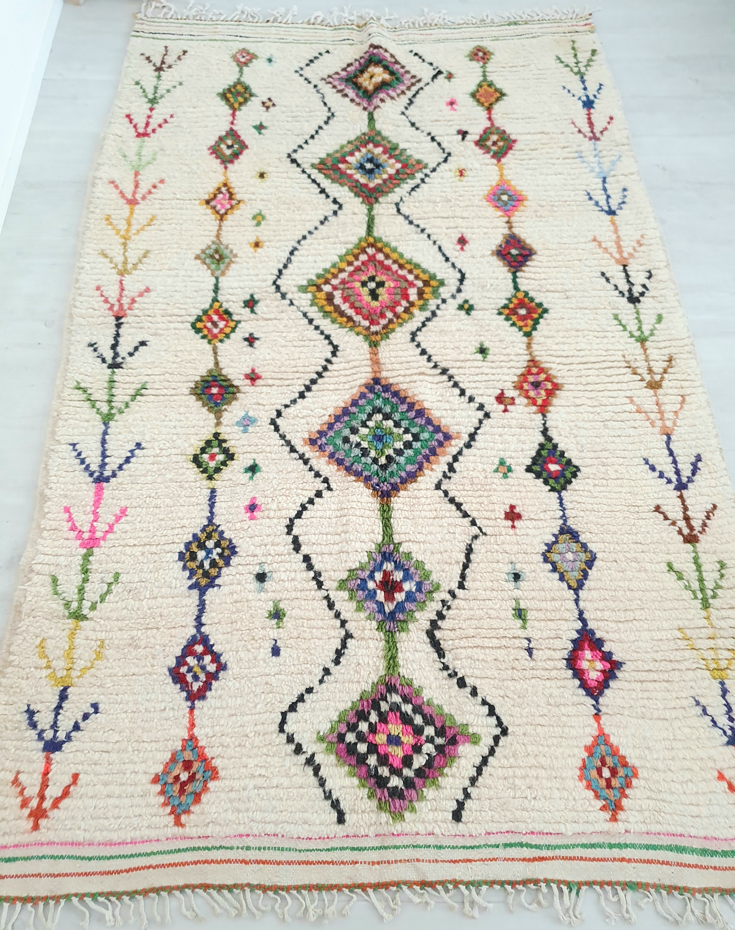Authentic Berber Moroccan wool rug