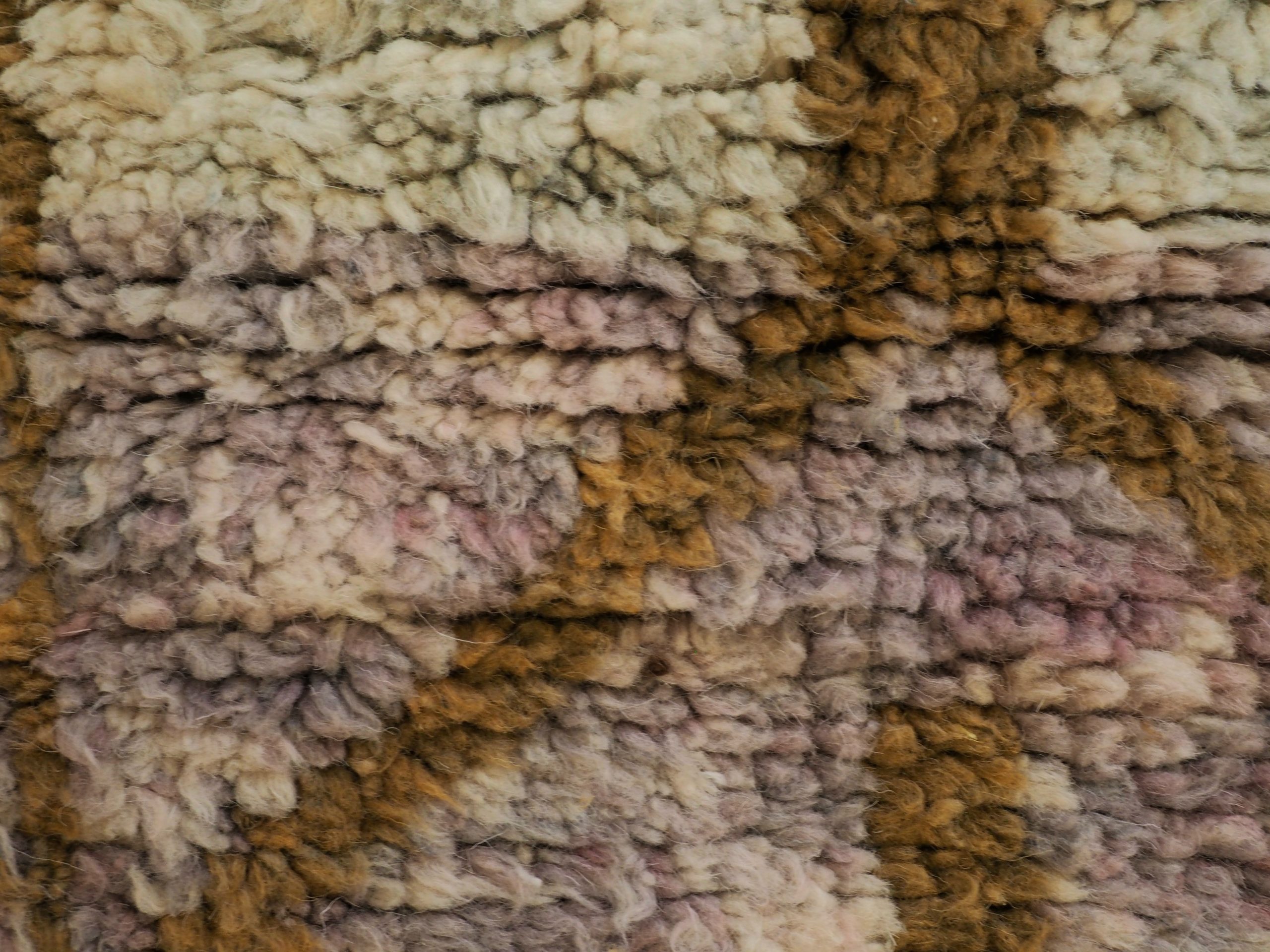 Authentique tapis Berbère fait main en pure laine