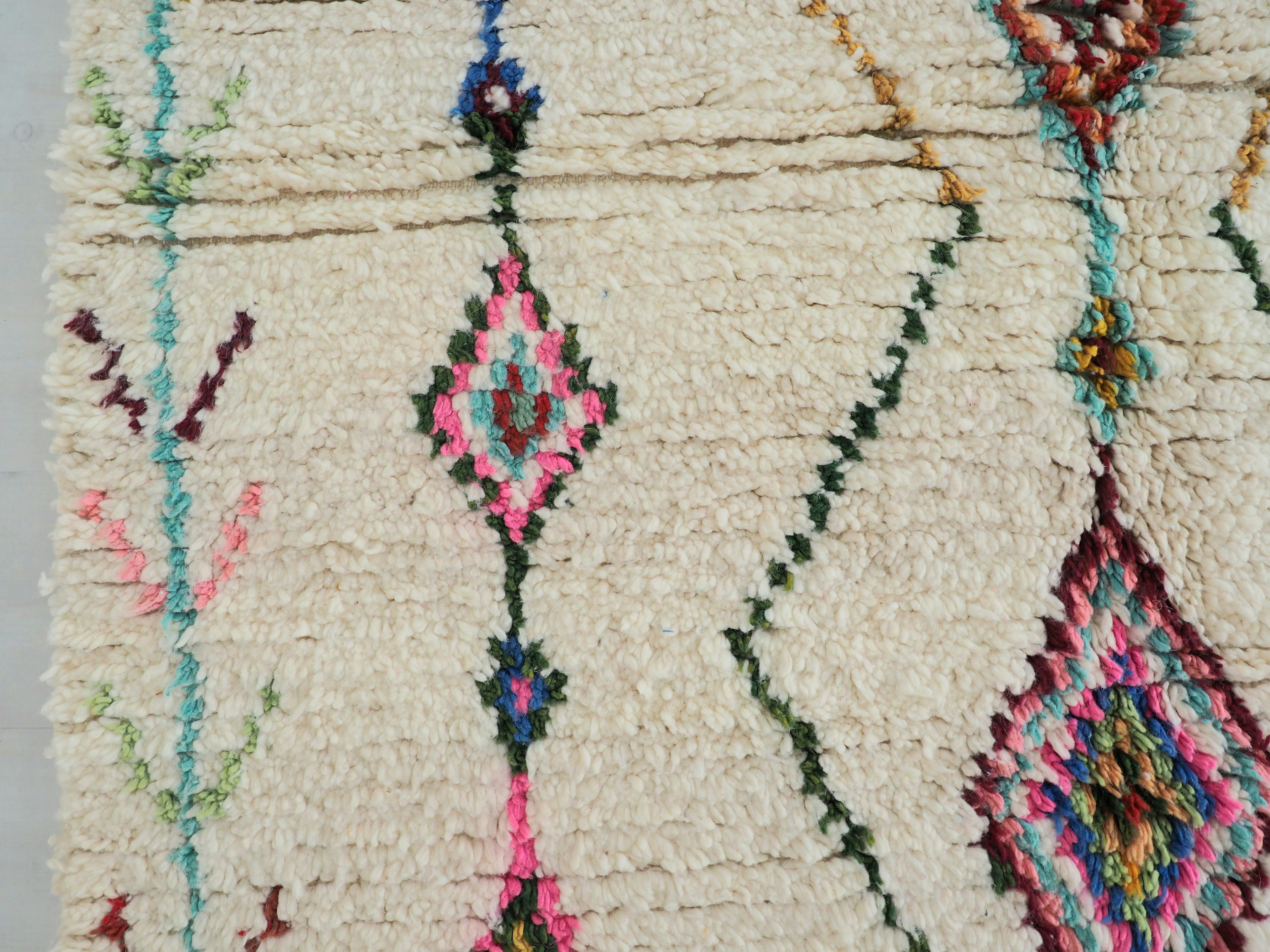 Vrai tapis berbère fait main en laine de qualité