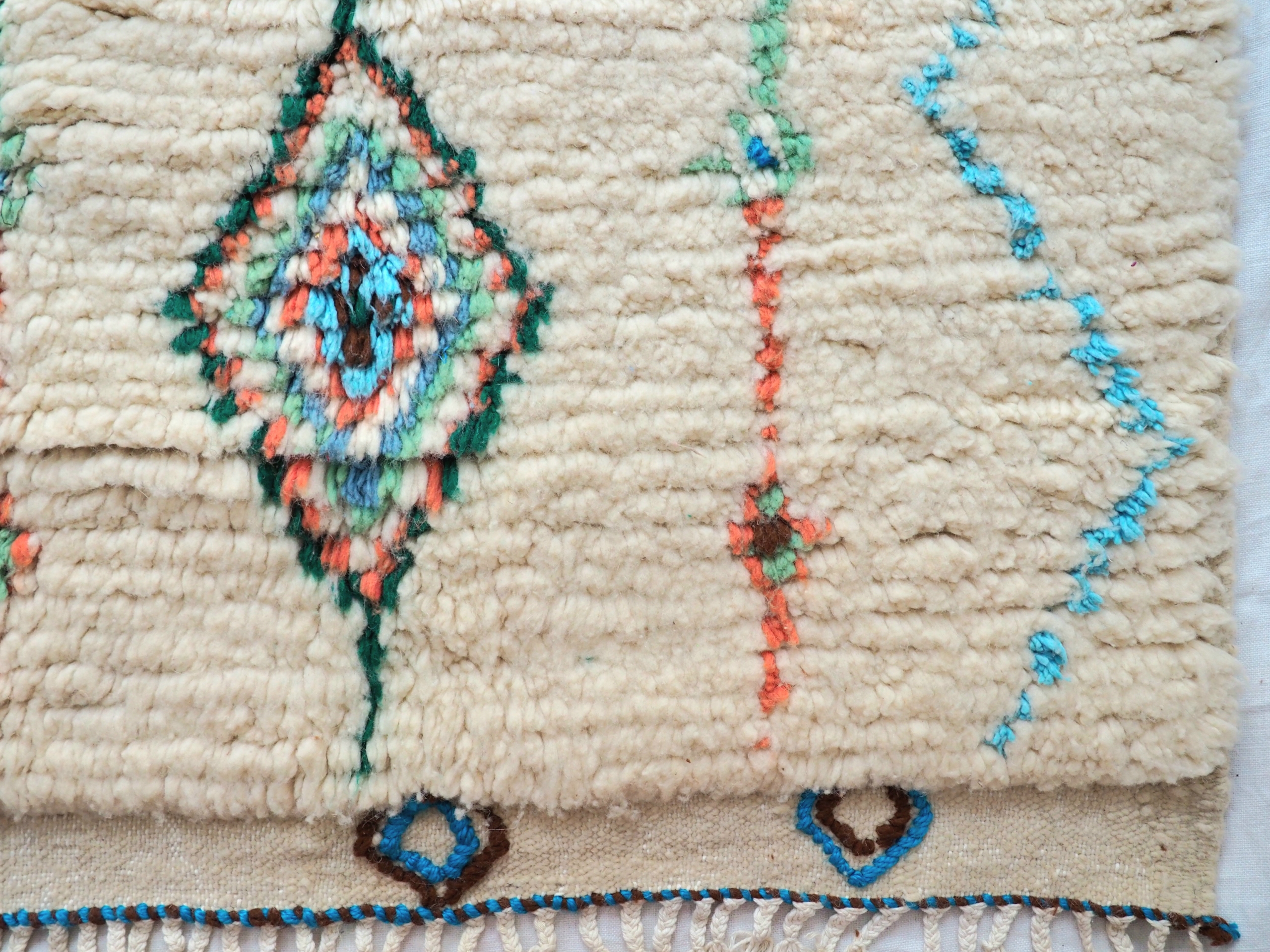 tapis Berbère Marocain Azilal coloré