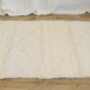 Authentic Berber Moroccan white wool rug