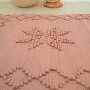 Handmade pink cotton carpet