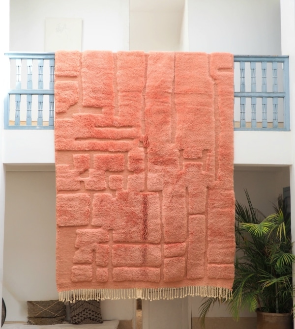 Tapis Berbère Marocain fait main en laine de qualité supérieure