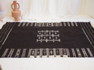 Authentic Algerian handmade kelim wool rug
