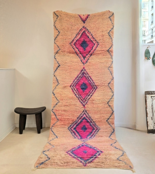 Tapis Amazigh pure laine fait main au Maroc