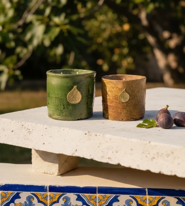 Bougies artisanales parfumées saines et non toxiques senteur figuier, parfum naturel
