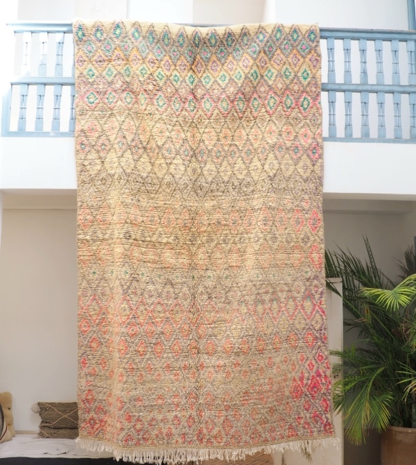 Grand tapis Berbère fait main au Maroc 100% pure laine