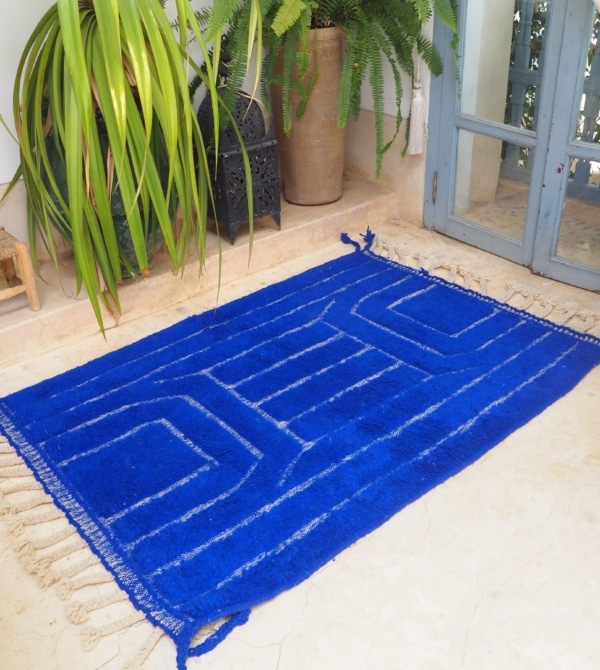 Tapis Berbère Marocain fait main 100% pure laine vierge de mouton