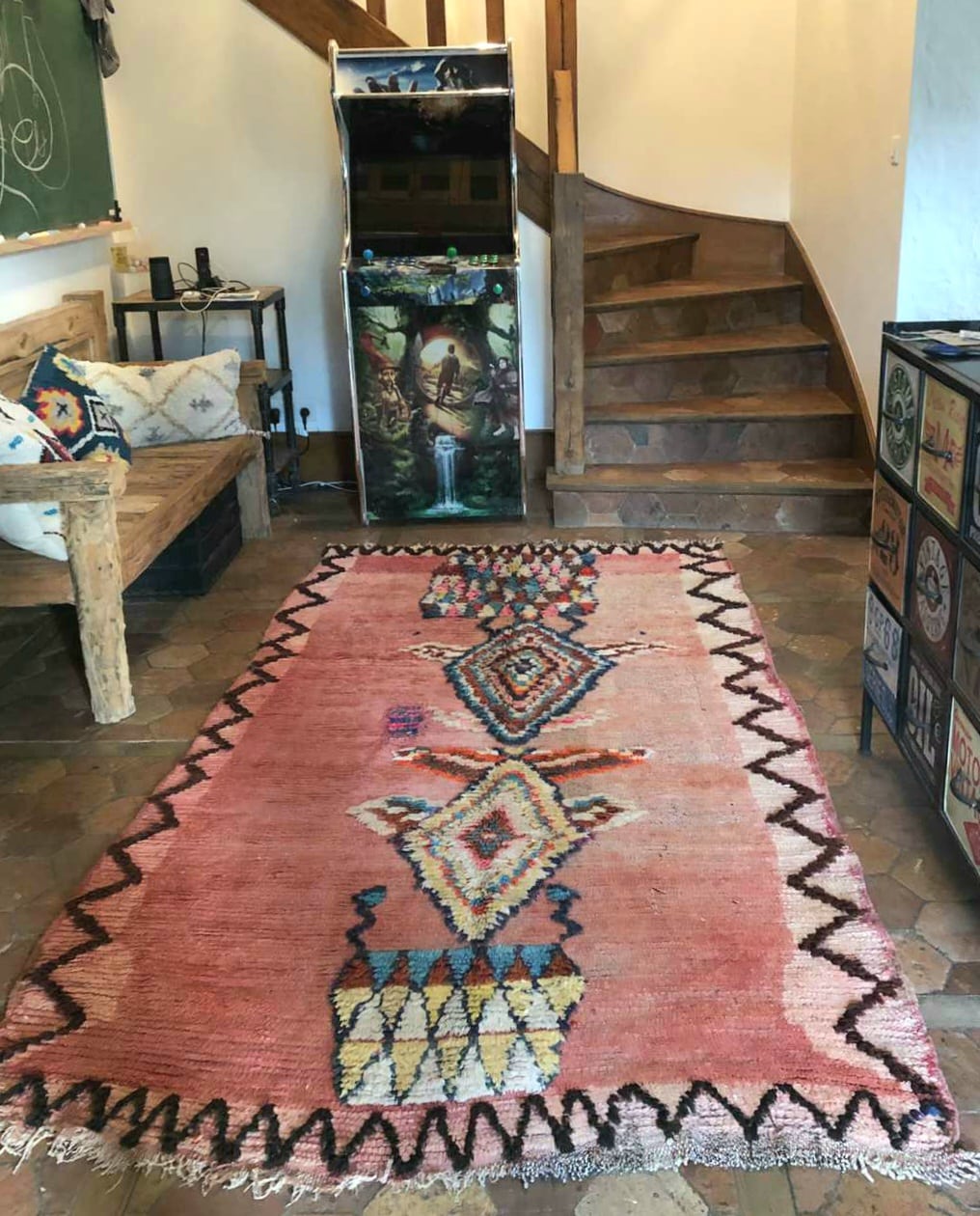 Tapis Berbère réalisé à l amain au Maroc