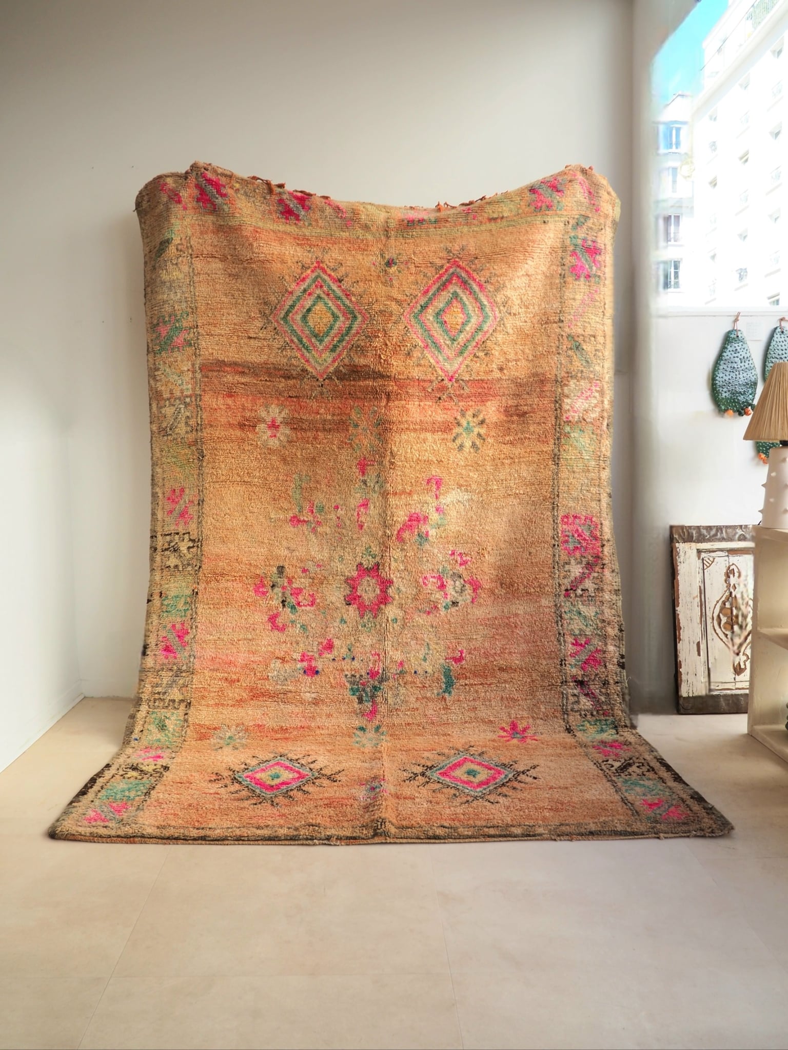 Tapis Vintage en laine berbère