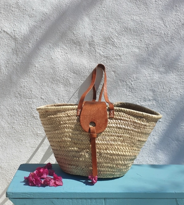 Sac cabas artisanal Marocain porté épaule